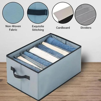 Foldable Stackable Storage Box Clothe Organizer (Pack of 3)