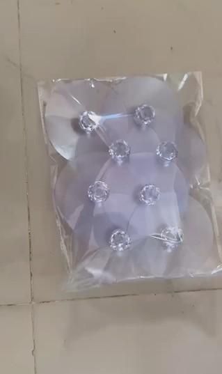 Crystal Stick On Door Knobs (Pack of 10)